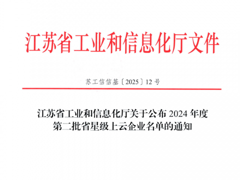南宫NG28官网电气荣膺江苏省五星上云企业称号